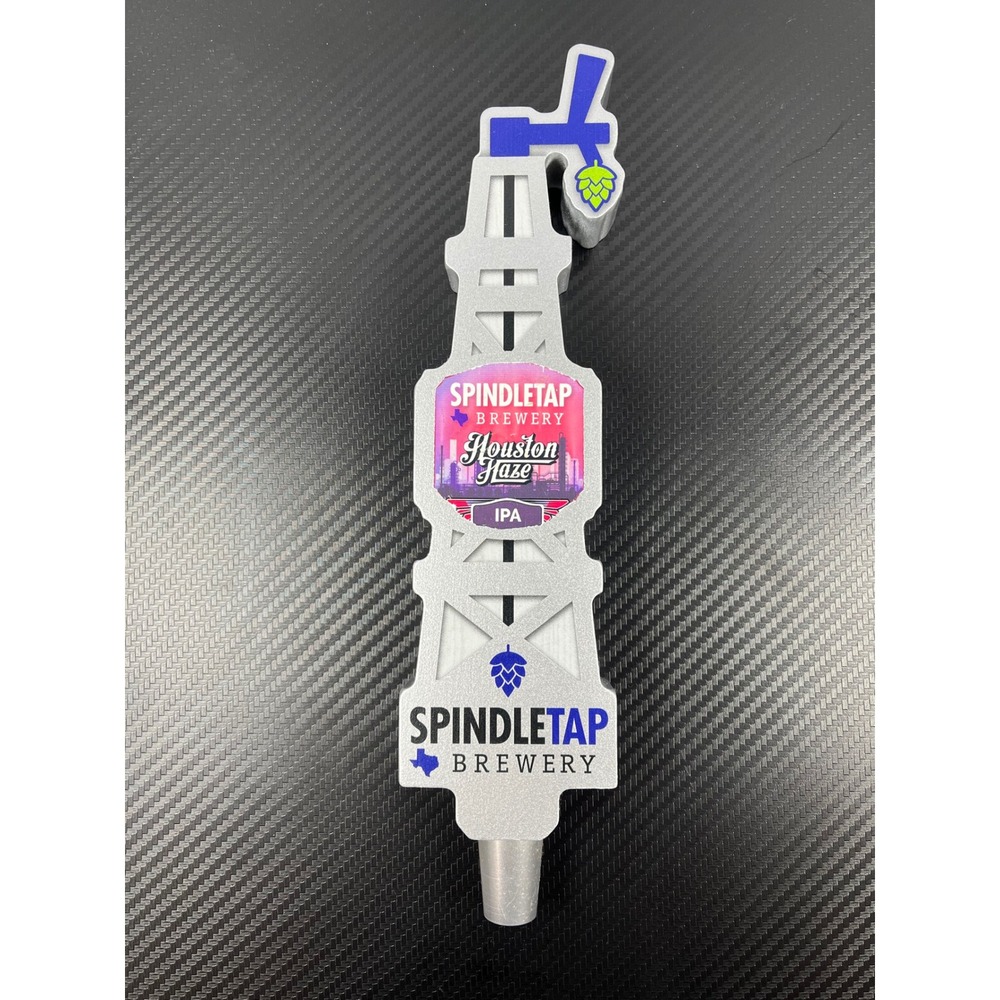 Spindletap Brewery Houston Haze IPA Beer Tap Handle